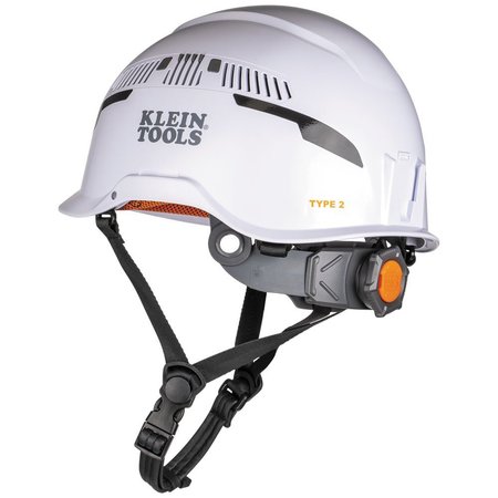 Klein Tools Safety Helmet, Type-2, Vented Class C, White 60565